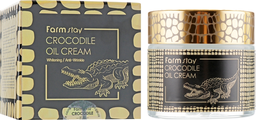 Крем для лица с жиром крокодила - FarmStay Crocodile Oil Cream — фото N1