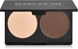 Духи, Парфюмерия, косметика Профессиональная палитра пудр 2 оттенка - Make Up Me P2-2