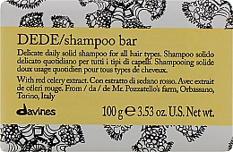 Делікатний твердий шампунь для щоденного використання для всіх типів волосся - Davines Shampoo Bar — фото N1