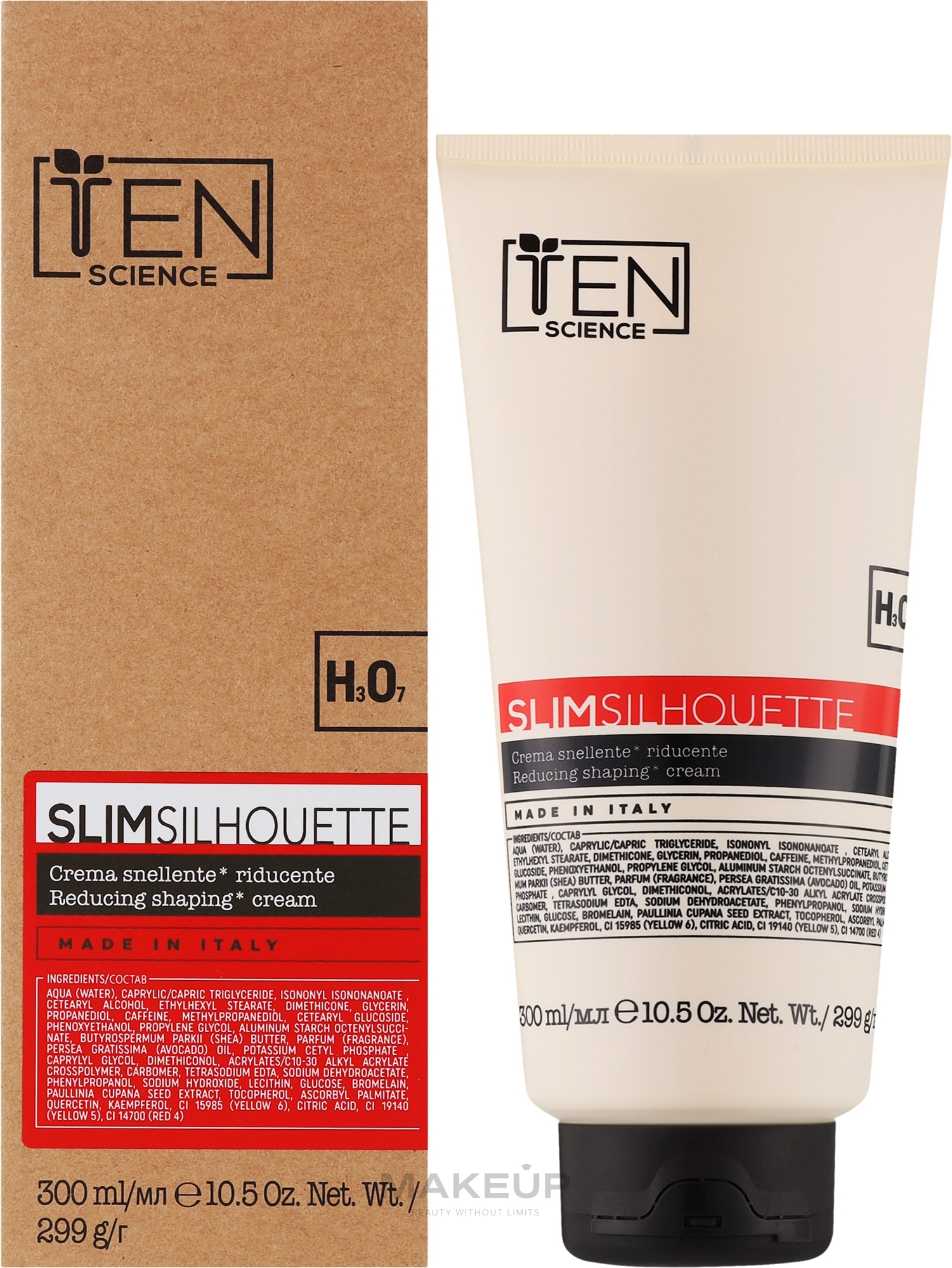 Крем для корекції фігури - Ten Science Ten Slim Silhouette Reducing Shaping Cream — фото 300ml