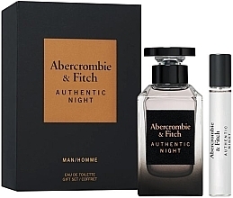 Духи, Парфюмерия, косметика Abercrombie & Fitch Authentic Night Man - Набор (edt/100ml + edt/mini/15ml)