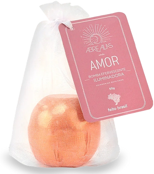 Кулька для ванни "Amor Rose Gold" - Feito Brasil Abre Alas Effervescent Bath Bomb — фото N1