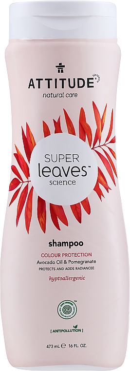 Шампунь "Захист кольору волосся" - Attitude Shampoo Color Protection Avocado Oil & Pomegranate