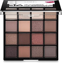 Духи, Парфюмерия, косметика УЦЕНКА Палетка теней для век - LAMEL Make Up Eyeshadow 16 Shades Of Brown *