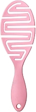 Парфумерія, косметика Продувна щітка для укладання волосся та сушіння феном, рожева - PinkYael