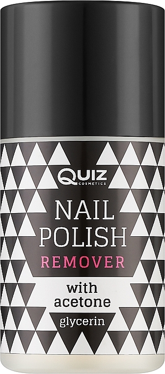 Жидкость для снятия лака с глицерином - Quiz Cosmetics Acetone Nail Polish Remover With Glycerin — фото N1