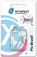 Запасні міжзубні щітки, 0,60мм/2,0мм, білі - Miradent Pic-Brush Refill — фото N1