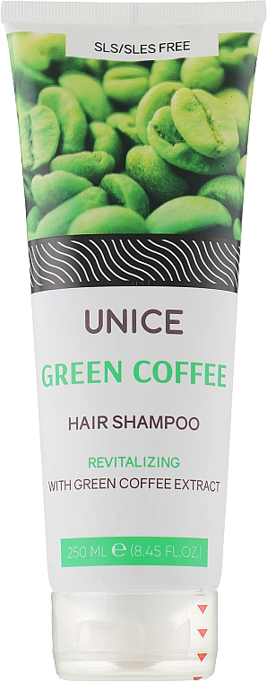 Шампунь для волосся з екстрактом зеленої кави - Unice Green Coffee Hair Shampoo — фото N1