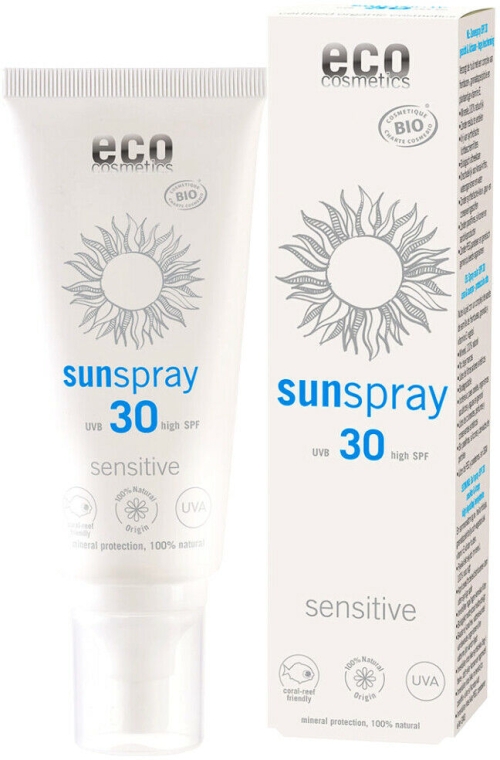 Солнцезащитный спрей - Eco Cosmetics Sun Spray Spf 30 Sensitive — фото N1