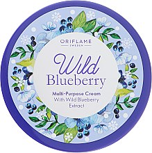 Парфумерія, косметика Крем для обличчя і тіла "Чорничний десерт" - Oriflame Whild Blueberry Face And Body Cream