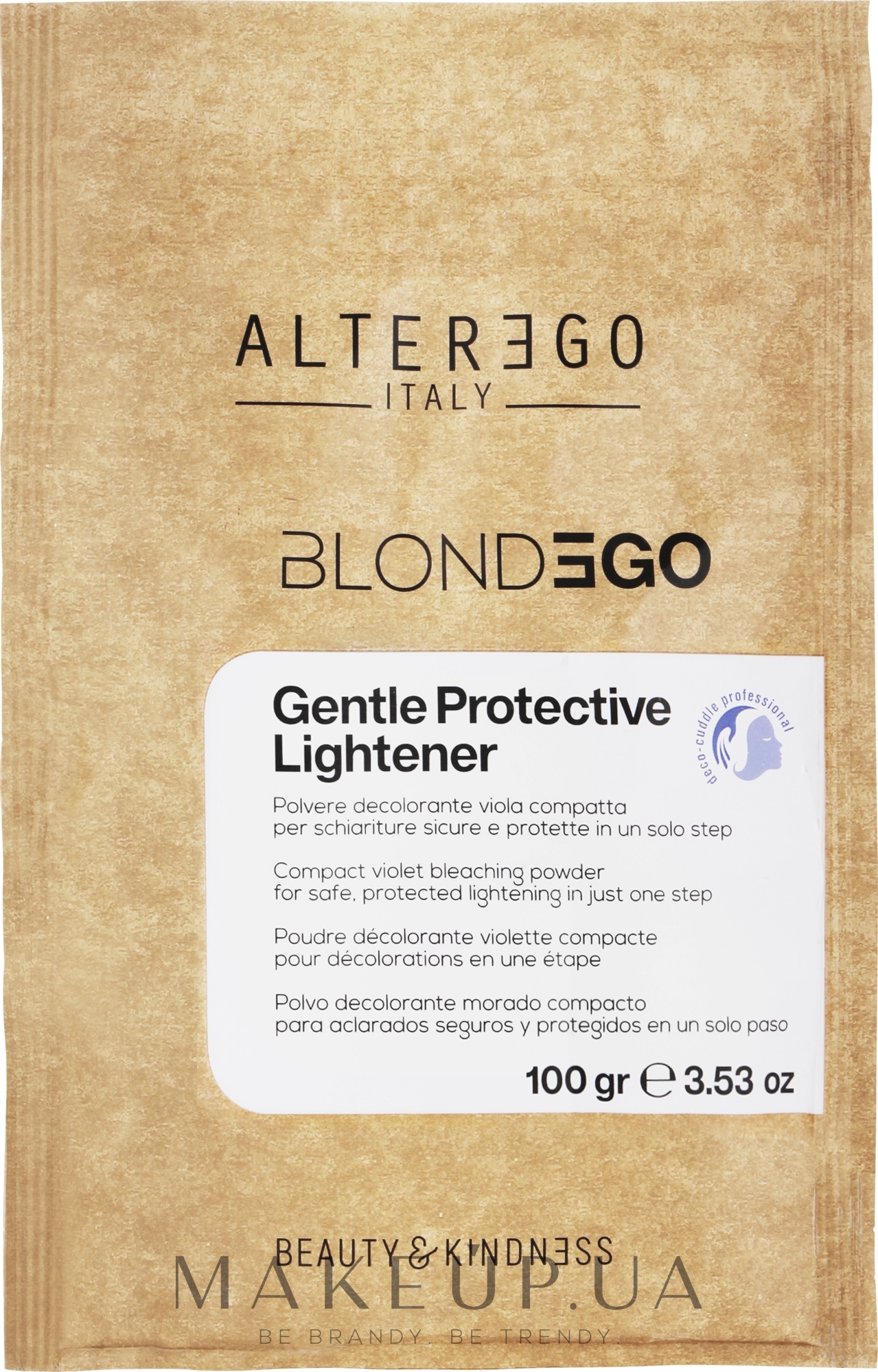 Осветляющий порошок - AlterEgo BlondEgo Gentle Protective Lightener Violet Bleaching Powder — фото 100g