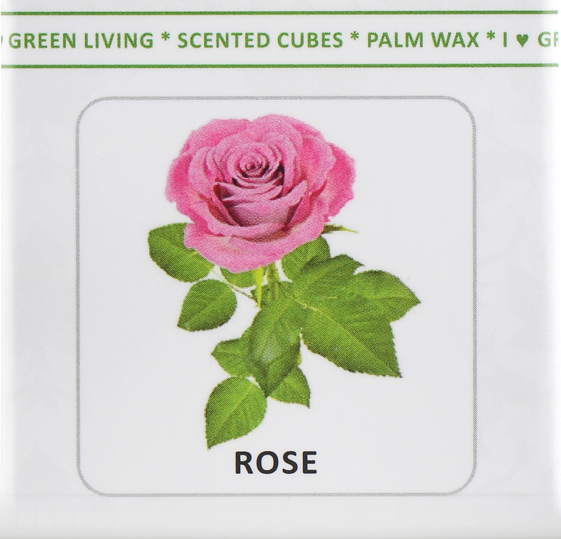 Аромакубики "Роза" - Scented Cubes Rose Candle — фото N2