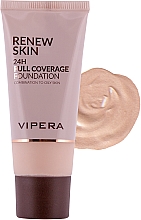 Парфумерія, косметика УЦІНКА Тональний крем - Vipera Renew Skin 24H Full Coverage Foundation *