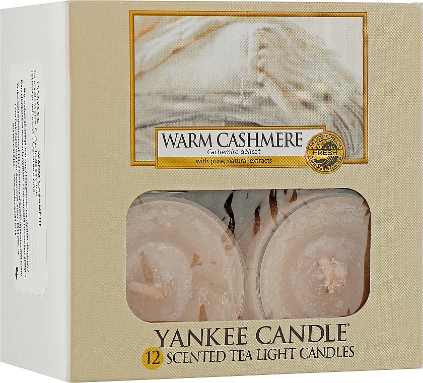 Чайні свічки - Yankee Candle Scented Tea Light Warm Cashmere — фото N1