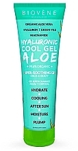 Заспокійливий гель для обличчя та тіла з алоє вера - Biovene Hyaluronic Cool Gel Aloe Super-Soothing Gel Face & Body — фото N1