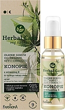 Масло-сыворотка для лица, "Конопля с витамином Е" - Farmona Herbal Care Serum — фото N2