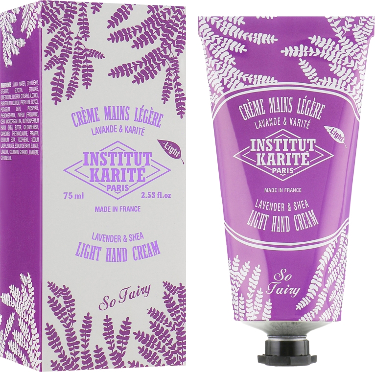 Крем для рук - Institut Karite Light Shea Hand Cream So Fairy Lavender — фото N1