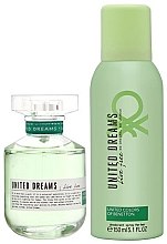 Духи, Парфюмерия, косметика Benetton United Dreams Live Free - Набор (edt/80ml + deo/150ml)