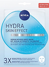 Парфумерія, косметика Зволожувальна тканинна маска для обличчя - NIVEA Hydra Skin Effect