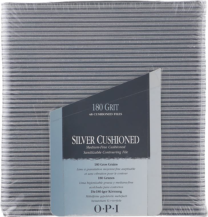 Срібна доводочна пилка 180 грит - O. P. I Silver Cushioned File — фото N2