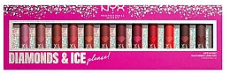 Парфумерія, косметика Набір - NYX Professional Makeup Diamonds & Ice Please Vault (lipstick/12x1.3g)