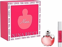 Nina Ricci Nina - Набор (edt/50 ml + lipstick/2.5 g) — фото N1