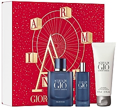 Духи, Парфюмерия, косметика Giorgio Armani Acqua di Gio Profondo - Набор (edp/40ml + edp/15ml + sh/gel/75ml)