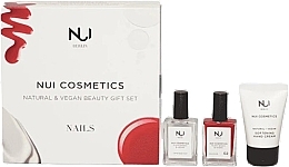 Парфумерія, косметика Набір - NUI Cosmetics Vegan & Natural Mindful Manicure Set (base/top/14ml + nail/polish/14ml + h/cr/30g)