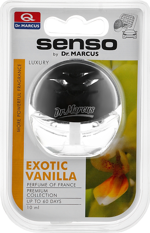 Освежитель для автомобиля в бутылке "Экзотическая ваниль" - Dr.Marcus Senso Luxury Exotic Vanilla — фото N1