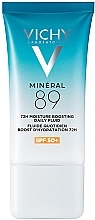Щоденний зволожувальний сонцезахисний флюїд для шкіри обличчя, SPF 50+ - Vichy Mineral 89 72H Moisture Boosting Daily Fluid SPF 50+ — фото N1
