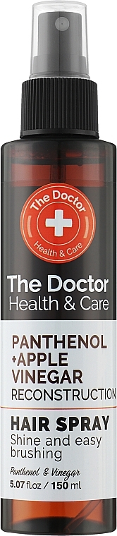 Спрей для волос "Реконструкция" - The Doctor Health & Care Panthenol + Apple Vinegar Reconstruction Hair Spray