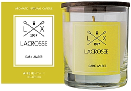 Ароматическая свеча - Ambientair Lacrosse Dark Amber Candle — фото N1