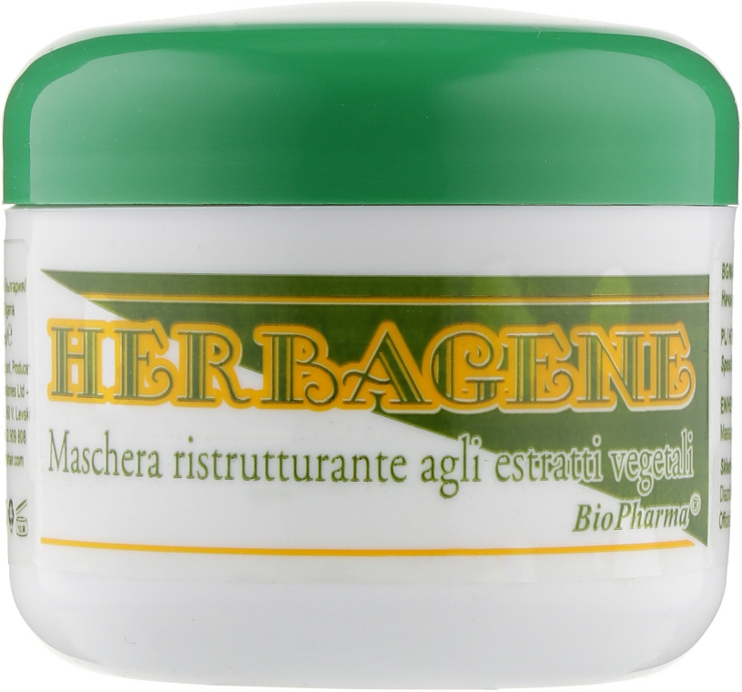 Маска лікувальна для волосся - Biopharma Herbagene Mask — фото N1