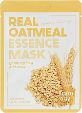 Тканинна маска для обличчя з екстрактом вівса - FarmStay Real Oatmeal Essence Mask — фото N1