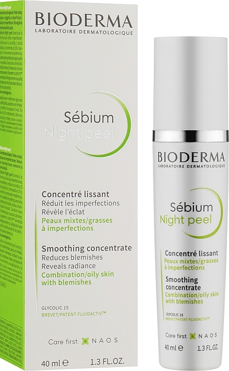 УЦІНКА Розгладжувальний концентрат - Bioderma Sebium Night Peel Smoothing Concentrate * — фото N2