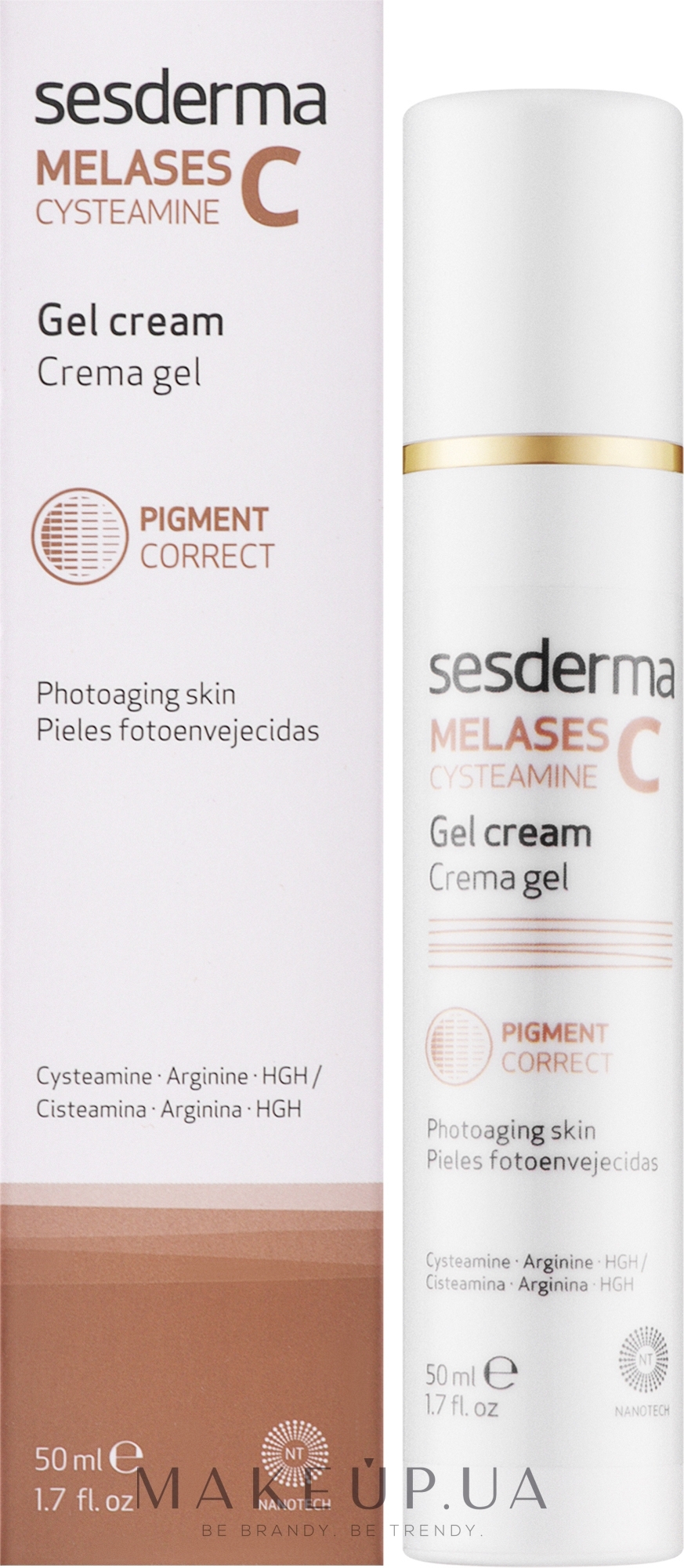 Крем-гель от гиперпигментацией кожи - Sesderma Melases C Cysteamine Crema Gel — фото 50ml