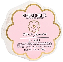 Пенная многоразовая губка для душа - Spongelle French Lavender Wild Flower Body Wash Infused Buffer (travel size) — фото N1