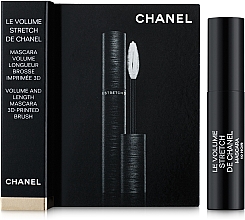 Духи, Парфюмерия, косметика Тушь для ресниц объемная - Chanel Le Volume Stretch de Chanel Mascara 3D-Printed Brush Tube (пробник)