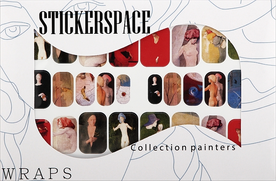 Дизайнерські наклейки для нігтів "Montserrat" - StickersSpace — фото N1
