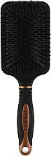 Щітка для волосся пневматична "Лопата", 499250, чорно-золота - Inter-Vion — фото N1
