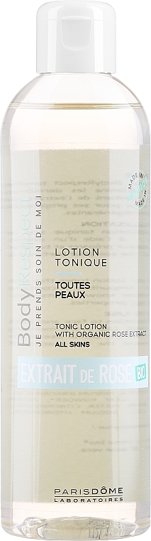 Тонізувальний лосьйон для тіла з органічним екстрактом троянди - Body Respect Tonic Lotion With Organic Rose Extract — фото N1