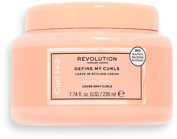 Несмываемый крем для укладки - Revolution Haircare Define My Curls Leave In Styling Cream — фото N1