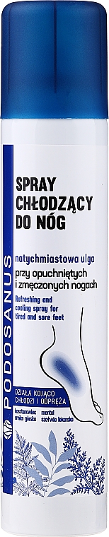 Охолоджувальний дезодорант-спрей для ніг - Podosanus — фото N1