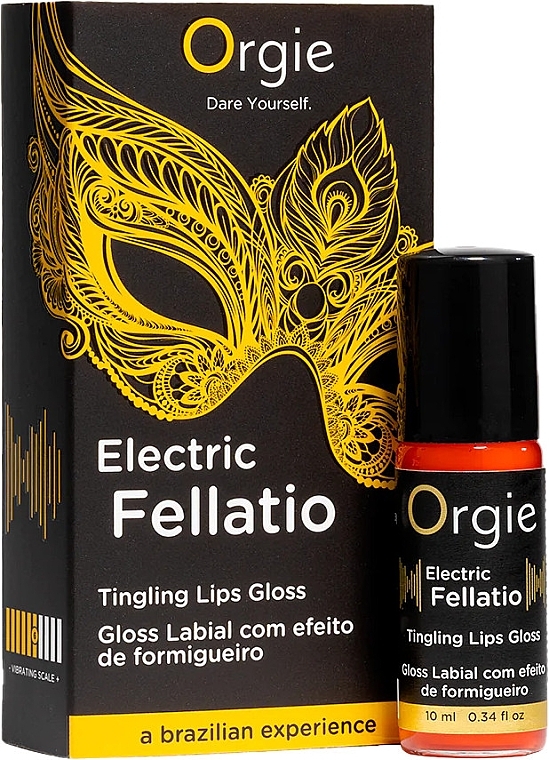 Блеск для губ с виброэффектом - Orgie Electric Fellatio Tingling Lip Gloss — фото N4