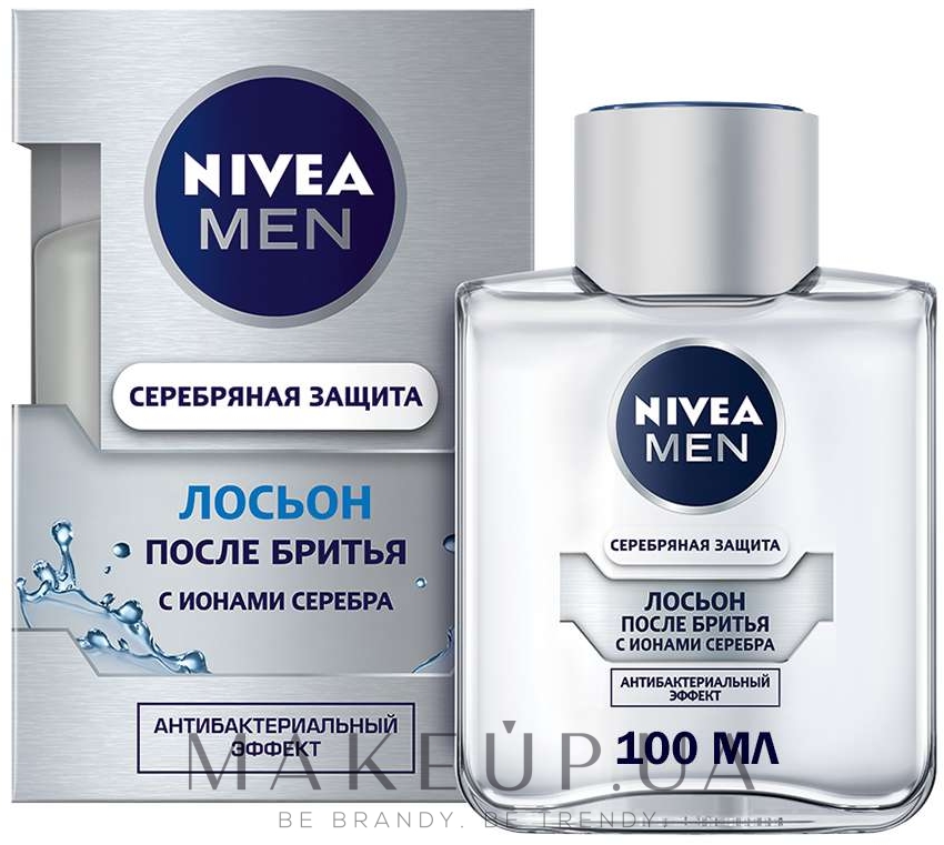 Лосьон после бритья "Серебряная защита с антибактериальным эффектом" - NIVEA MEN  — фото 100ml