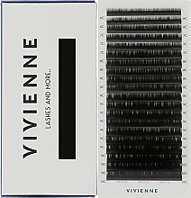 Парфумерія, косметика Накладні вії "Elite", чорні, 20 ліній (mix, 0,1, C, (6-10)) - Vivienne
