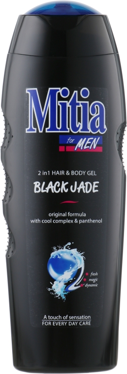Мужской шампунь-гель для душа 2 в 1 "Черный нефрит" - Mitia Black Jade Hair and Body Gel — фото N3