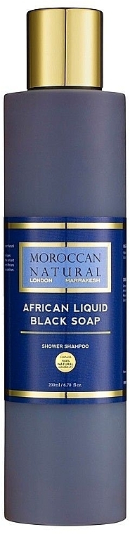 Чорне рідке мило - Moroccan Natural Organic African Liquid Black Soap — фото N1