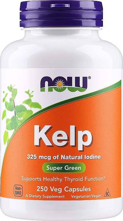 Капсулы Ламинария, 325 мкг - Now Foods Kelp — фото N1