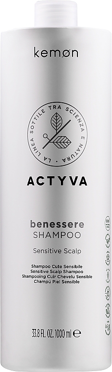 Шампунь для чувствительной кожи головы - Kemon Actyva Benessere Shampoo — фото N3